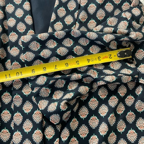 Banana Republic Women Kimono size Small Navy Blue Floral - Picture 9 of 9